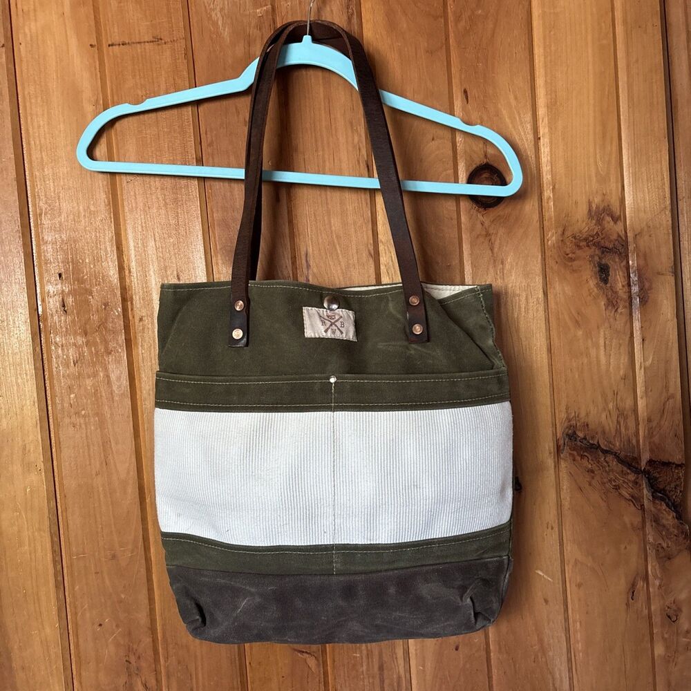 Burn Bags Bag Recycled Decommissioned Firehose canvas for Red White Blue Apparel